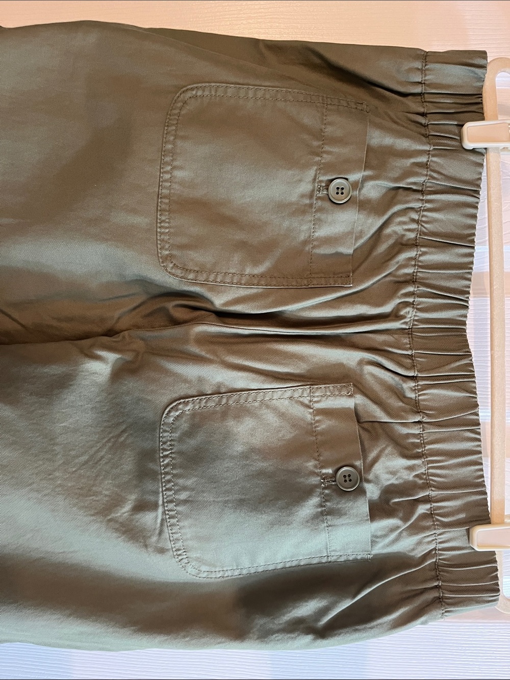 Talbots Olive Green Drawstring Capris - Picture 3 of 4